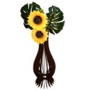 Ver imagem 1 de Vaso de Chão Decorativo Grande Ana Maria Mdf:preto/60x18cm