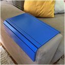 Ver imagem 3 de Kit 02un Esteiras Suporte Flexivel P/ Braço Sofá Azul Bic