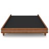 Cama Casal King Base Box Pés Madeira 203cm Suném P05 Couríssimo Whisky Bouclê Cru - Lyam Decor - 4