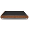 Cama Casal King Base Box Pés Madeira 203cm Suném P05 Couríssimo Whisky Bouclê Cru - Lyam Decor - 6