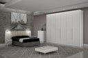 Ver imagem 4 de Guarda Roupa Diamante Gold 6 Portas 6 Gavetas S/epelho Leifer Branco