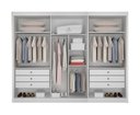 Ver imagem 3 de Guarda Roupa Diamante Gold 6 Portas 6 Gavetas S/epelho Leifer Branco