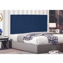 Ver imagem 2 de Cabeceira Painel Arizona Para Cama Box Solteiro 90 cm Suede Azul Marinho - D’Rossi