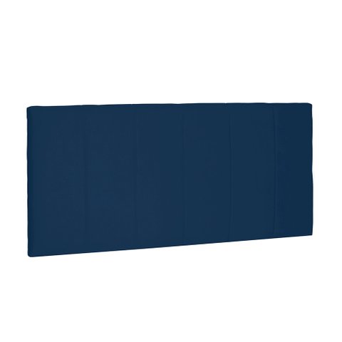 Cabeceira Painel Arizona Para Cama Box Solteiro 90 cm Suede Azul Marinho - D’Rossi