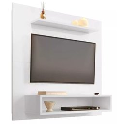 Painel para Tv 32 Polegadas 1 Prateleira Elegance Luxo- Branco - 2