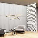 Ver imagem 1 de Painel Vazado Divisória Mdf Honolulu Branco - 0,90x2,60m