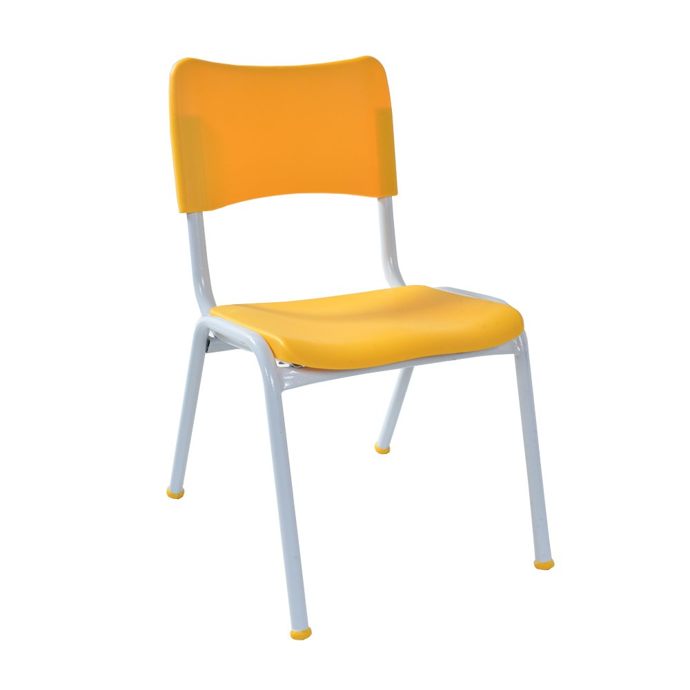 Cadeira Infantil Escolar Infantil Polipropileno Amarela - 3
