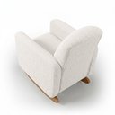 Ver imagem 7 de Poltrona de Amamentação com Balanço Orgânica Saori W01 Bouclê Cru - Lyam Decor