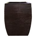 Ver mais imagens de Vaso Planta Grande 80X60 Moderno Trapézio Polietileno BGPLASTICOS V880 MARROM MADEIRA 015