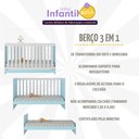 Ver imagem 3 de Berço 3 em 1 para Colchão 130 x 60cm Doce de Leite Multimóveis MP0527R