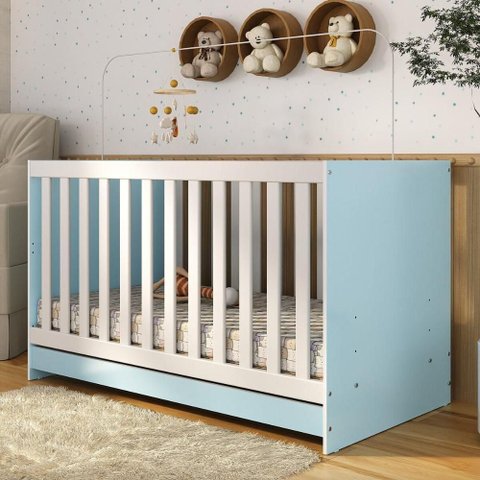 Berço 3 em 1 para Colchão 130 x 60cm Doce de Leite Multimóveis MP0527R