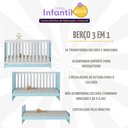 Ver imagem 3 de Berço 3 em 1 para Colchão 130 X 60cm Doce de Leite Multimóveis Mp0527r