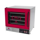 Ver imagem 3 de Kit - Forno Turbo Prp-004 Plus Digital 127v Vermelho + Bancada Mes-004 + 4 Assadeiras - Progás 127v