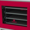 Ver imagem 6 de Kit - Forno Turbo Prp-004 Plus Digital 127v Vermelho + Bancada Mes-004 + 4 Assadeiras - Progás 127v