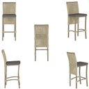 Ver imagem 5 de 6 Banqueta em Alumínio Roma Fendi Corda Náutica Tecido 11