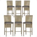Ver imagem 1 de 6 Banqueta em Alumínio Roma Fendi Corda Náutica Tecido 11