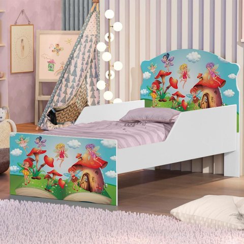 Mini Cama Fadinhas Meninas com Colchão