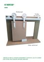 Ver imagem 4 de Kit p/ Porta Celeiro 2 Roldanas Aparente - Cantoneira 1,00 M - Branco - Al-Fer