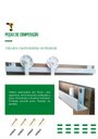 Ver imagem 5 de Kit p/ Porta Celeiro 2 Roldanas Aparente - Cantoneira 1,00 M - Branco - Al-Fer