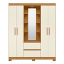 Ver imagem 6 de Guarda Roupa Solteiro 163cm Capelinha Artto A02 Off/cinamomo - Mpozenato
