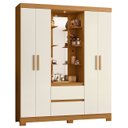 Ver imagem 1 de Guarda Roupa Solteiro 163cm Capelinha Artto A02 Off/cinamomo - Mpozenato
