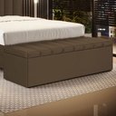 Ver imagem 1 de Calçadeira Baú Navi 160 para Cama Queen N-029 Veludo Capuccino Aradecor