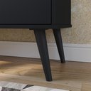 Ver imagem 3 de Aparador Buffet Pequeno Balcão Armário Cozinha 3 Portas Prateleira Cantinho Café Sala Estar Retrô