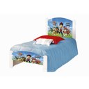 Ver imagem 2 de Cama Montessoriana Solteiro Infantil Adesivada Patrulha Canina com Grade de Proteção