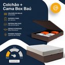 Ver imagem 3 de Cama Box Baú Casal com Colchão de Molas Ensacadas Luxury 138x188x62cm