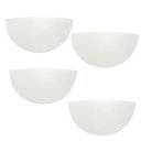 Ver imagem 1 de Kit 4 Arandelas Taschibra Jurerê Vidro Meia Lua E27 Bivolt