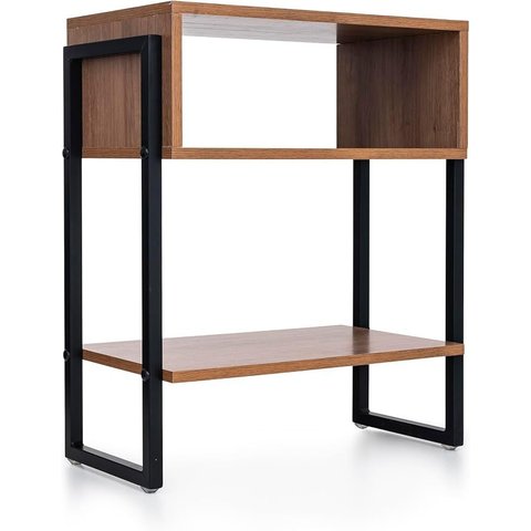 Mesa de Cabeceira Estilo Industrial (Selo Fsc) 63 x 50 cm Mel Bemfixa