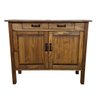 Balcão Retrô Aparador Multiuso Madeira Maciça Pinus 2 Portas Sofisticado Rustica Buffet Sala Armário - 3