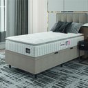 Ver imagem 1 de Cama Box Baú Colchão Solteiro Espuma D33 Vangogh Pillow Top 88x188x70cm Hellen