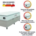 Ver imagem 6 de Cama Box Baú Colchão Solteiro Espuma D33 Vangogh Pillow Top 88x188x70cm Hellen