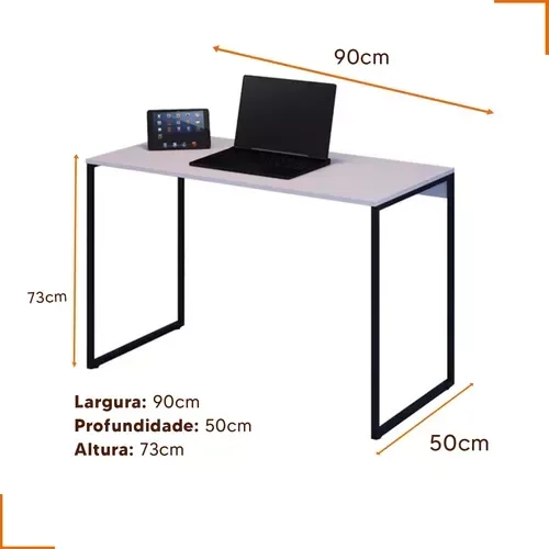 Escrivaninha Branca 90x50 - 3