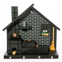 Ver imagem 1 de Porta Chaves de Parede Casinha Mineira Artesanal G Preto