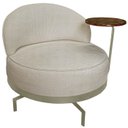 Ver imagem 1 de Poltrona Giratoria Glamour 704 Organica Linho Boucle 3301 Ezz