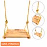 Balanço de Madeira Corda Sisal Decorativo Adulto Até 120Kg - 3