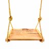 Balanço de Madeira Corda Sisal Decorativo Adulto Até 120Kg - 5