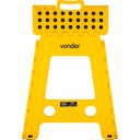 Ver imagem 4 de Banqueta Plástica Dobrável Amarela 450mm Vonder