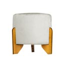Ver imagem 1 de Puff Banqueta Catar Luxo Decorativo - Bege Linho