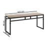 Banco Para Mesa De Jantar 110cm Estilo Industrial Delta 1116 Carvalho Rustico - 6