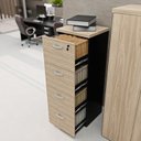 Ver imagem 3 de Gaveteiro Arquivo Escritório 4 Gavetas Pasta Suspensa Netmobil