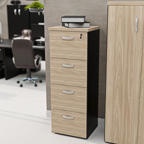 Gaveteiro Arquivo Escritório 4 Gavetas Pasta Suspensa Netmobil