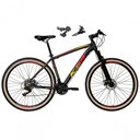 Ver imagem 1 de Bicicleta Aro 29 Ksw Xlt Alumínio 24v Câmbios Shimano Garfo Suspensão Pneu Faixa Bege Preto-