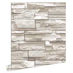 Papel de Parede Natural Pedra Estilo Finottato - Rolo de 10m - 3 Papel de Parede Natural Pedra Estilo Finottato - Rolo de 10m - 3