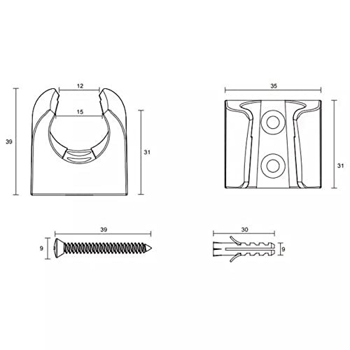 Suporte Quadrado em Abs Cromado para Ducha Higiênica Del Metais - 6
