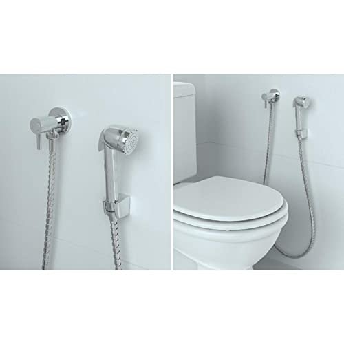 Suporte Quadrado em Abs Cromado para Ducha Higiênica Del Metais - 3