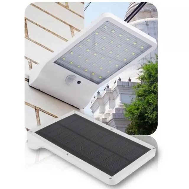 LÂMPADA LUMINÁRIA SOLAR LED COM SENSOR DE MOVIMENTO - 4