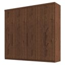 Ver imagem 2 de Guarda Roupa Casal Evidence Plus 6 Portas com Cômoda Sapateira Genova Plus 4 Gavetas Jacarandá